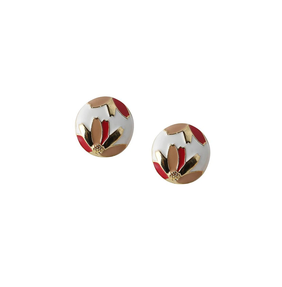 Sohi Women's The Wild Flower Stud Earrings