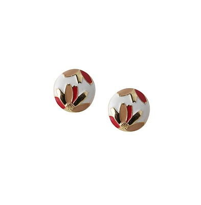 Sohi Women's The Wild Flower Stud Earrings