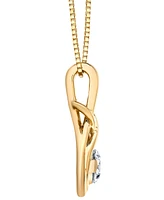 Sirena Diamond Knot 18" Pendant Necklace (1/4 ct. t.w.) in 14k Gold