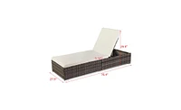 Slickblue Outdoor Leisure Rattan Pool Bed – Stylish and Comfortable Furniture for Relaxation