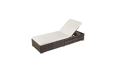Slickblue Outdoor Leisure Rattan Pool Bed – Stylish and Comfortable Furniture for Relaxation