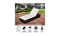 Slickblue Outdoor Leisure Rattan Pool Bed – Stylish and Comfortable Furniture for Relaxation
