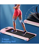 2.25HP Walking Pad Treadmill – Led Display, Remote & 7-Layer Belt