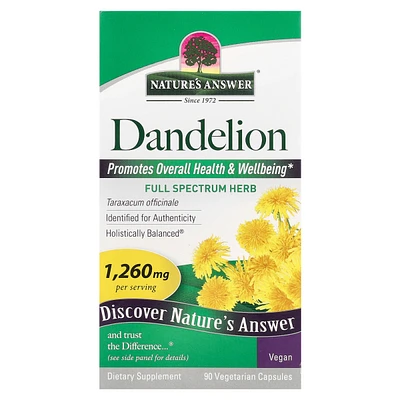 Nature's Answer Dandelion 1 260 mg - 90 Vegetarian Capsules (420 mg per Capsule)