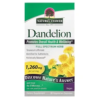 Nature's Answer Dandelion 1 260 mg - 90 Vegetarian Capsules (420 mg per Capsule) - Assorted Pre