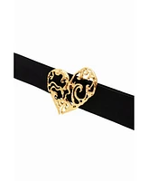 Desigual Women's Stretch heart belt