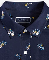 Club Room Men's Poplin Floral-Print Shirt, Exclusively at Macy's