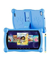 Contixo 7" Android Kids Tablet 32GB, Includes 50+ Disney Storybooks & Stickers, Protective Case with Kickstand Stylus, (2024 Model)