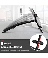 Hongge Adjustable Decline Sit Up Bench for Exercise for Home Gym