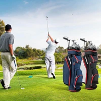 Hongge 9.5-Inch Golf Cart Bag with 14-Way Top Organizer