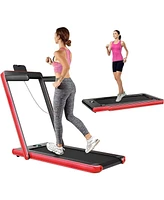 2.25HP 2-in-1 Folding Treadmill – App, Speaker & Remote