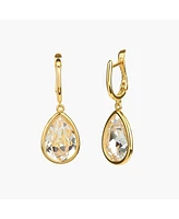 Bearfruit Jewelry Sterling Silver 18k Gold Plated Camille Teardrop Earrings