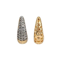 Sohi Women's The Bijou Huggie Hoop Earrings