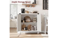 gaomon Buffet Cabinet Farmhouse Storage with Doors and Shelves, Buffets Sideboards Entryway Accent Console fo