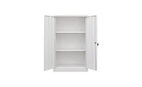 Slickblue Metal Storage Cabinet with Locking Doors and Adjustable Shelf – Folding Filing Locker for Home, Office, School, Garage