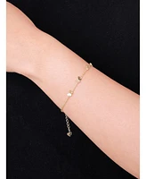 Devata Butterfly Chain Bracelet in 14K Gold, 6.5 in adj to 7.5 in, approx. 2.9 grams