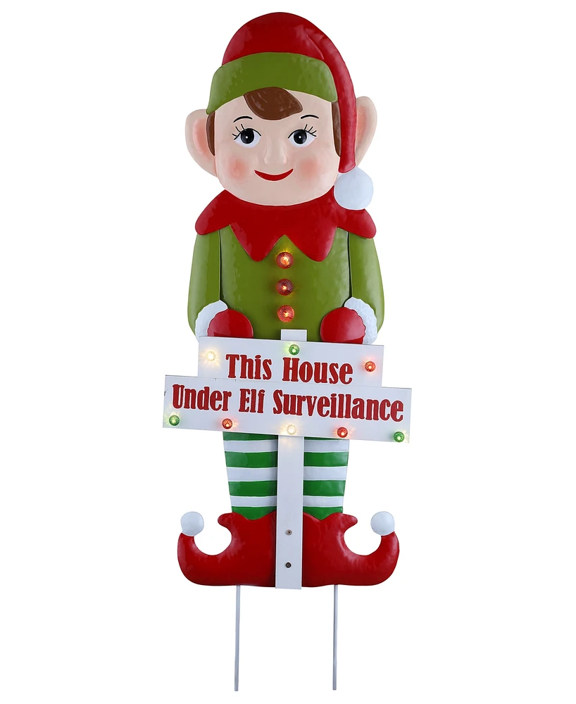 Mr. Christmas 38" Outdoor Metal Elf Sign