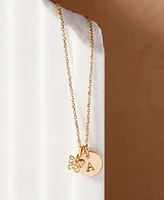 brook & york Adeline Initial Butterfly Necklace