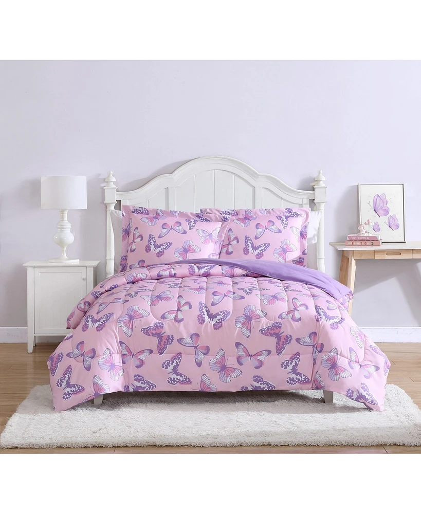 Alex + Bella Magical Butterfly -Piece Ultra Soft Microfiber Comforter Set