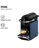 Nespresso Pixie Espresso Machine by De'Longhi, Dark Blue