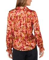 Vince Camuto Women's Floral-Print Button-Front Top