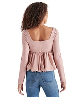 Steve Madden Women's Avielle Long-Sleeve Peplum Top