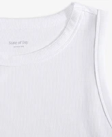 State of Day Women's Ribbed High-Neck Sleep Tank Xs-3X, Exclusively at Macy's