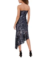 Siena Women's Metallic Burnout Midi Dress