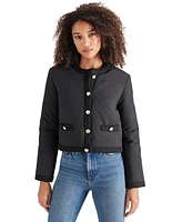 Steve Madden Women's Coppelia Tweed-Trim Puffer Jacket