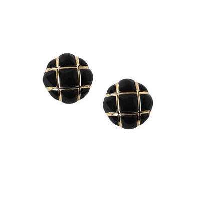 Sohi Women's The Tic-Tac-Toe Stud Earrings