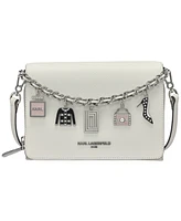 Karl Lagerfeld Paris Lourdes Small Leather Crossbody