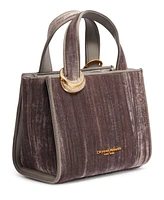 Donna Karan Hewlett Velvet Top Handle Buckle Crossbody Bag