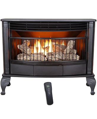 ProCom Heating ProCom 25,000 Btu Dual Fuel Ventless Fireplace with Programmable Remote Control