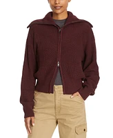 Bass Outdoor Women's Funnel-Neck Zippered Sweater