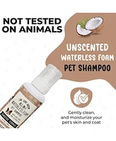 Precious Tails Live. Love. Groom. All-In-1 Dry Shampoo, Waterless Foam Pet Shampoo, Cleans, Conditions, Detangles, Moisturizes, 500ml