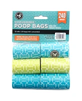 Precious Tails Biodegradable Dog Poop Bags, Leak-Proof and Durable Waste Bag Rolls, 240 ct