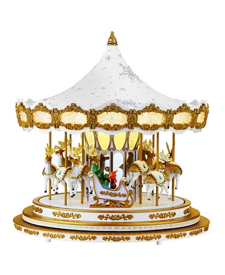 Mr. Christmas 17" Animated Snowflake Crystal Carousel