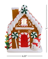 Mr. Christmas 7" Nostalgic Ceramic Lit Gingerbread House