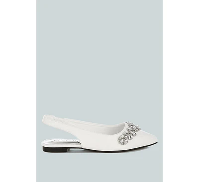 London Rag Adhara Diamante Embellished Flat Sandals