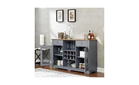 Slickblue Modern Farmhouse Buffet Cabinet for Stylish Dining Room Storage and Organization