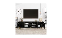 Slickblue Modern Tv Stand for TVs Up to 75 Inches, Stylish Storage Solution for Living Room