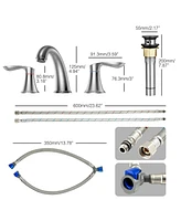 gaomon 8 Inch Bathroom Faucets for Sink 3 Hole,Bathroom Faucet, Faucet for Bathroom Sink