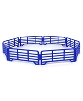 Generic 1/64 Pack of 8 Blue Short Fence Links, 3D Printed Farm Model