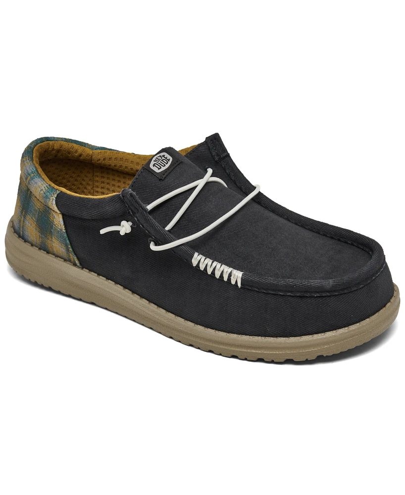 Hey Dude Men's Wally Funk Waffle Casual Moccasin Sneakers from Finish Line