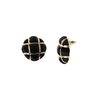 Sohi Women's The Tic-Tac-Toe Stud Earrings