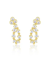 Etoielle Evening Earrings Statement Cz Cluster Studs