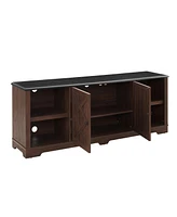 Slickblue Modern Farmhouse Tv Media Stand for Stylish Home Entertainment and Storage