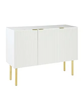 Slickblue Modern Luxury Sideboard Cabinet with Gold Metal Legs, Adjustable Shelves for Living & Dining Rooms