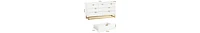 gaomon Dresser For Bedroom, Large 7 Drawer Dresser Organizer With Golden Metal Handle And Legs, Modern Chest Of Drawers, Large Dresser For Closet, Hal