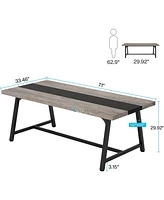 Tribesigns 71" Executive Desk, Large Office Computer Desk, [Spacious Work Area] Modern Simple Workstation Writing Table Study Desk for Home Office